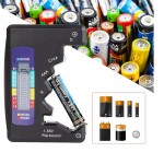 Digital battery tester, universal, black color